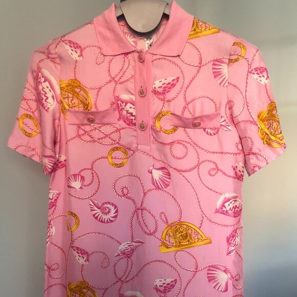 Vintage Celine Silk Twill Shirtdress - Picture 2 of 7